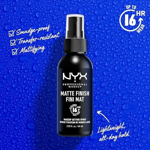 NYX PROFESSIONAL MAKEUP Matte Setting Spray Duo 118ml (2 x 2.03 Fl Oz) | Long-Lasting Mist for Up to 16HR Wear thumbnail 4
