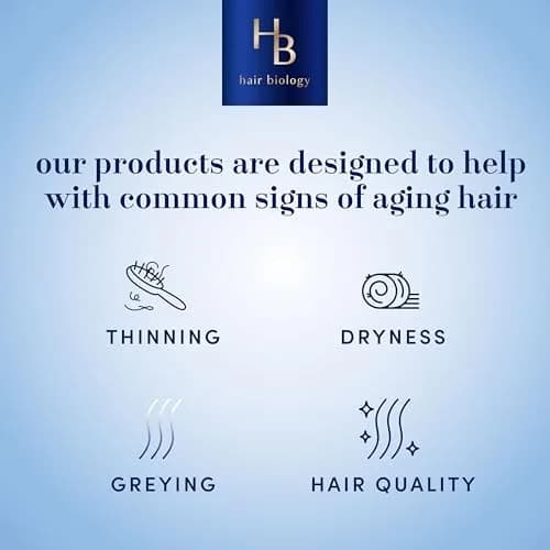 Hair Biology Biotin-Infused Purple Shampoo & Conditioner Set for Grey Hair | Anti-Brassiness, Moisturizing, Color-Safe, Silver & Glowing, 12.8 Fl Oz Each, 2 Pack thumbnail 6