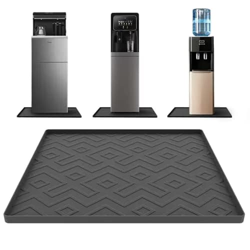 EWX Water Cooler Mat – 19.7" x 19.7" Silicone Spill-Proof Waterproof Floor & Countertop Mat thumbnail 1