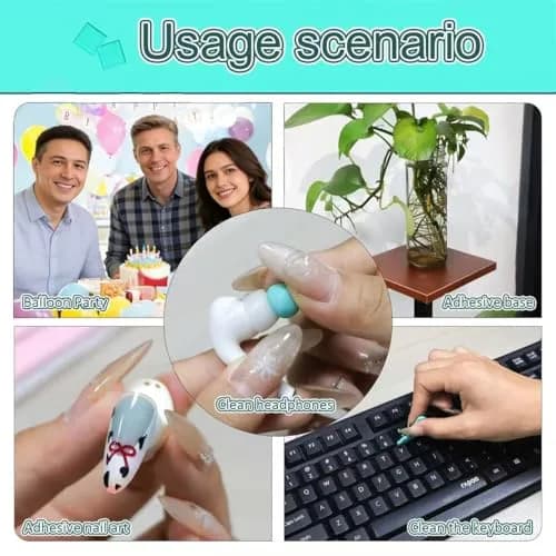 Feosky Pink Adhesive Poster Sticky Tack Putty 120 Pieces | Reusable & Removable Mounting Putty for Walls, Pictures, Crafts thumbnail 6