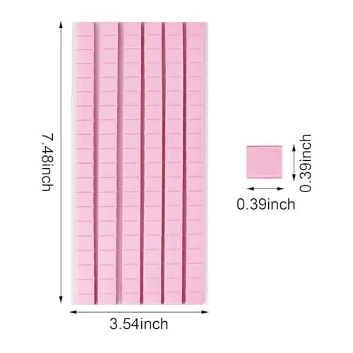 Feosky Pink Adhesive Poster Sticky Tack Putty 120 Pieces | Reusable & Removable Mounting Putty for Walls, Pictures, Crafts thumbnail 2