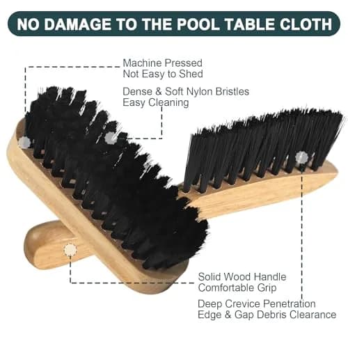 KukLynx Pool Table Cleaning Kit with Foam Spray & Brushes | Professional Billiards Accessories (70-120c) thumbnail 5