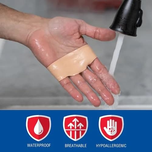 Nexcare Blister Prevention Tape 4 Rolls (1 in x 5 yds each) | Waterproof Foam Medical Tape for Feet, Hands, Toes thumbnail 4