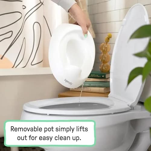 Ingenuity Ready Set Go Potty Training Toilet 4 Pack | Wide Stable Base for Toddlers thumbnail 3