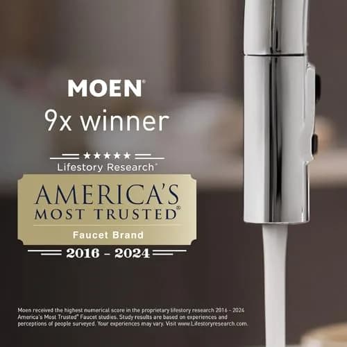 Moen Preston Polished Chrome Hand-Towel Ring 3-Pack | 19.1 cm (7.5 in) Wall Mounted Holder thumbnail 8