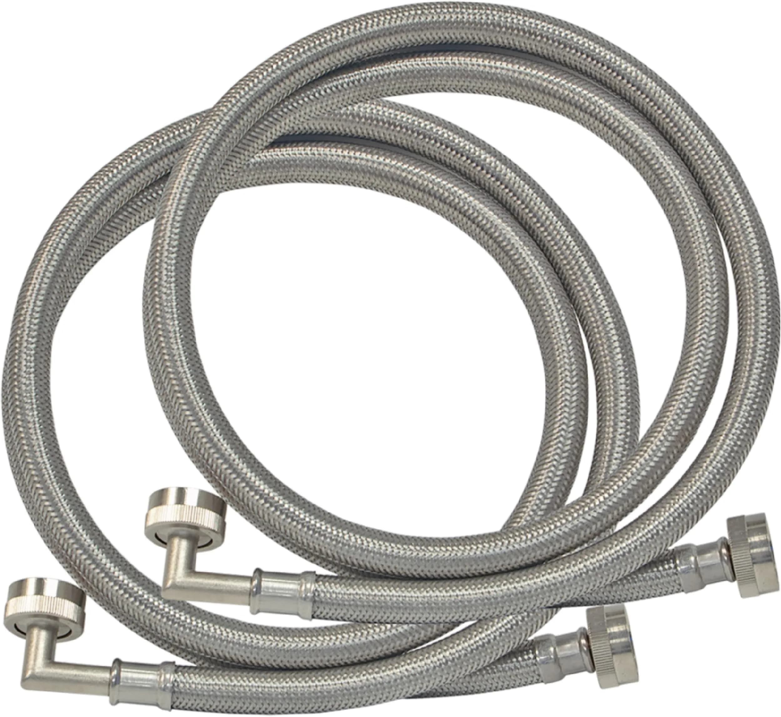 Eastman 5 ft Washing Machine Hoses with Elbows, 2-Pack, 15.24 cm (60 in) | CSA Certified & UPC Approved — Pack of 24