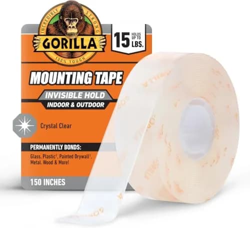 Gorilla Tough & Clear Double Sided Mounting Tape 1" x 150" (Pack of 6) | Weatherproof for Indoor/Outdoor thumbnail 1