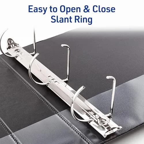 Avery Durable View 3 Ring Binder, 2 Inch Slant Rings, 530-Sheet Capacity, DuraHinge, Dark Blue (Pack of 6) | Professional Organization for Documents thumbnail 3