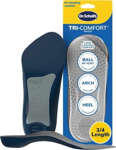 Dr. Scholl’s Comfort Tri-Comfort Insoles for Men, Size 8-14 (12 Pairs) | Arch Support thumbnail 1