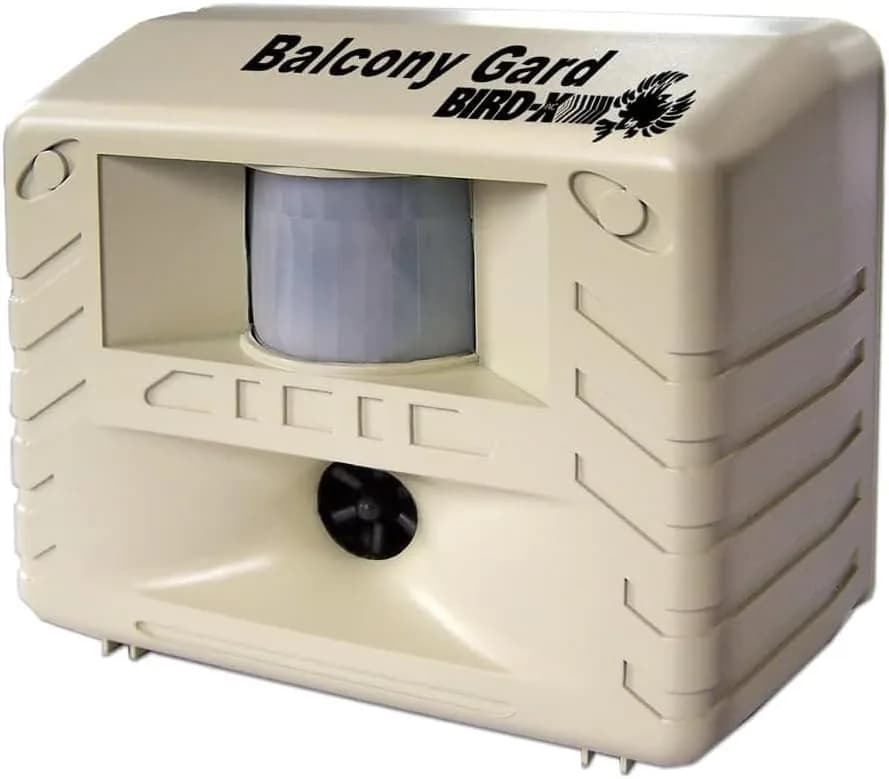 Bird-X Balcony Gard Ultrasonic Bird Chaser 900 Sq. Ft. | Humane Bird Control Device — Standard