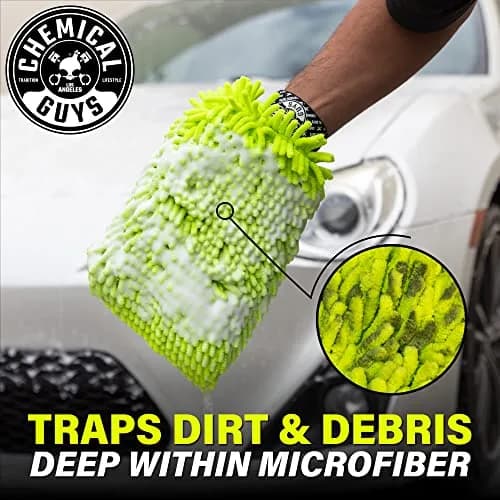 Chemical Guys Chenille Premium Microfiber Wash Mitt (Pack of 12) | Ultra-Soft Car Wash Glove for Scratch-Free Finish thumbnail 7