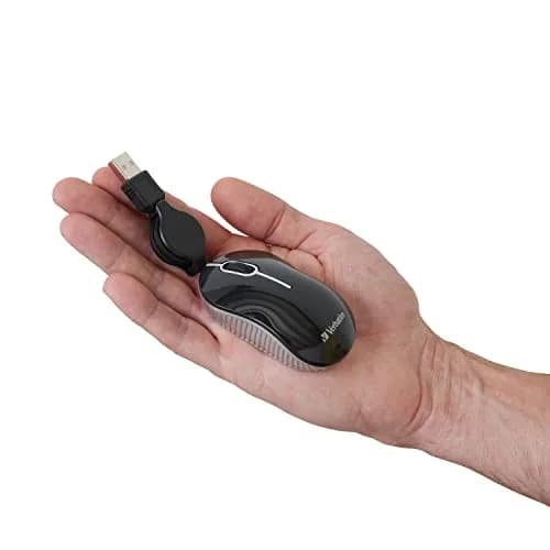 Verbatim Wired Optical Computer Mini USB-A Mouse - Pack of 10 | Plug & Play Retractable Cable thumbnail 8