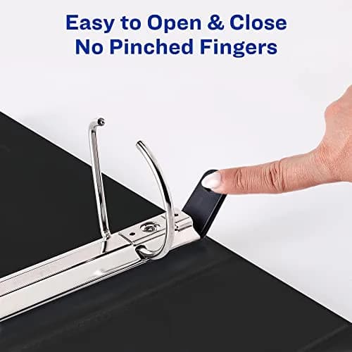 Avery Heavy-Duty View 3 Ring Binder, 3" One Touch Slant Rings, Holds 8.5" x 11" Paper, 1 Light Blue Binder (Pack of 4) | Durable Office & School Supply thumbnail 6
