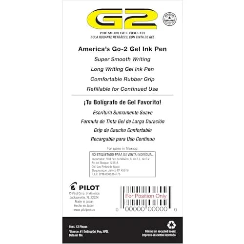PILOT G2 Premium Gel Roller Pens, Bold Point 1 MM, Navy (Pack of 144) | Longest-Lasting Gel Ink Pen thumbnail 2