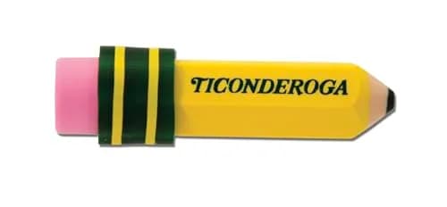 Ticonderoga Pencil Shaped Erasers, Yellow 432 Count (12 Packs) | Smudge-Free Corrections thumbnail 2