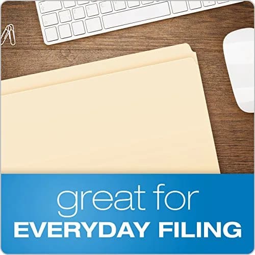 Pendaflex Manila File Folders, Straight Cut Top Tab, Letter Size, 500 Count | USA Imported, Duties Included thumbnail 4