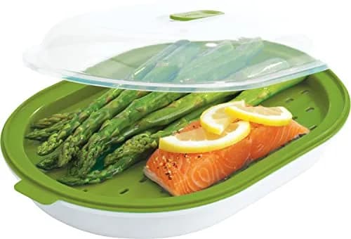 GoodCook Microwave Steamer – Vegetable & Fish Cooker, Preserves Vitamins, Adjustable Vent, Pack of 12 | Easy Microwave Cooking thumbnail 9