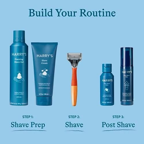 Harry's Original Shaving Kit for Men - Razor Handle & 3 Blade Refills (Sage) | German Engineered thumbnail 5