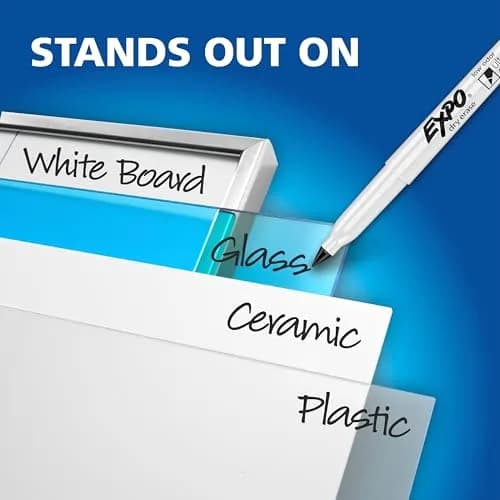 EXPO Dry Erase Markers, Low Odor Ink, Assorted Colors, Ultra Fine Tip, 216 Count (Pack of 6) | Vibrant Ink for Whiteboards & Non-Porous Surfaces thumbnail 5
