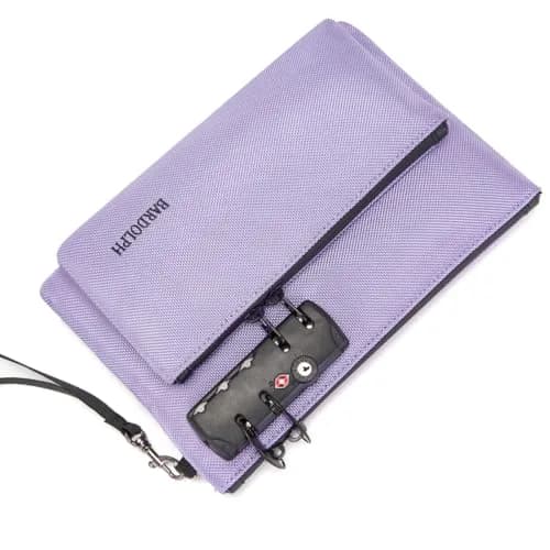 BARDOLPH Double Layer Lockable Money Bag with Zipper and 3-Digit Code Lock, Small (24cm x 16cm x 3cm) | Secure Cash and Document Transport thumbnail 6