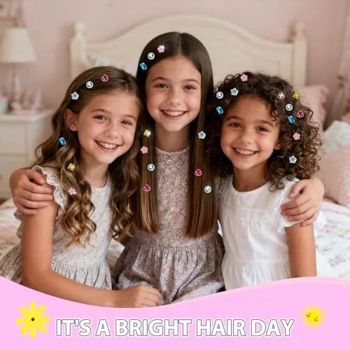 kidzkube Hair Gem Stamper Kit with 24 Reusable Diamonds | Ages 3-12 thumbnail 4