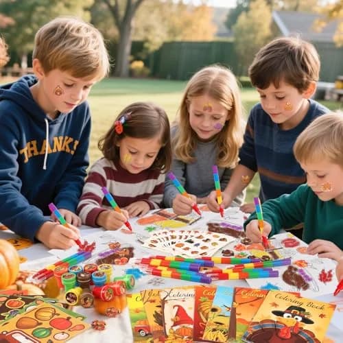 BenLouis Thanksgiving Party Favors Classroom Prizes for Kids | 336pcs Fall Harvest Assortment thumbnail 6