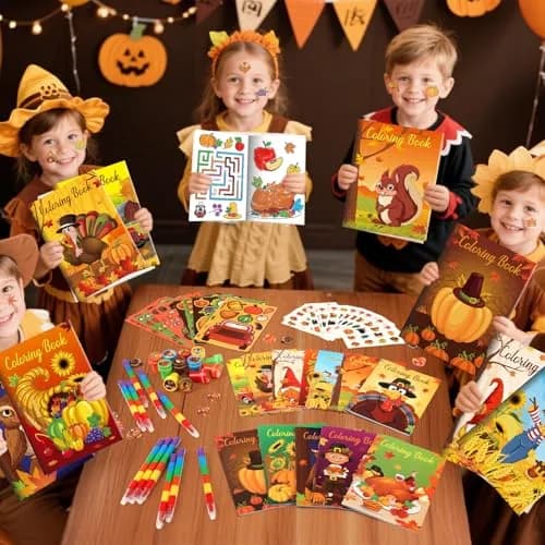 BenLouis Thanksgiving Party Favors Classroom Prizes for Kids | 336pcs Fall Harvest Assortment thumbnail 7