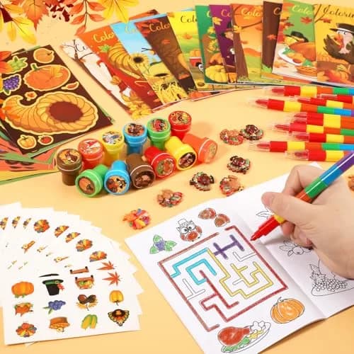 BenLouis Thanksgiving Party Favors Classroom Prizes for Kids | Fall Celebration Assortment thumbnail 4