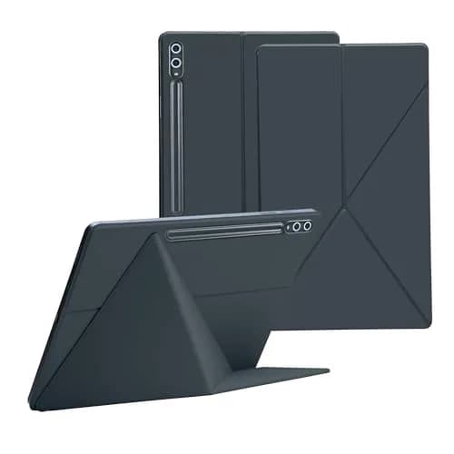 GUODONGMEI Magnetic Case for Samsung Galaxy Tab S10 Plus/S9 FE+/S9 Plus 12.4 Inch Tablet with S-Pen Holder, Grey | Auto Wake/Sleep Smart Cover thumbnail 1