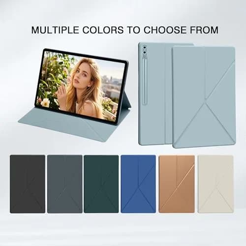 GUODONGMEI Magnetic Case for Samsung Galaxy Tab S10 Ultra/S9 Ultra 14.6-Inch (Ice Blue) | S-Pen Holder, Auto Wake, Stand Cover thumbnail 6