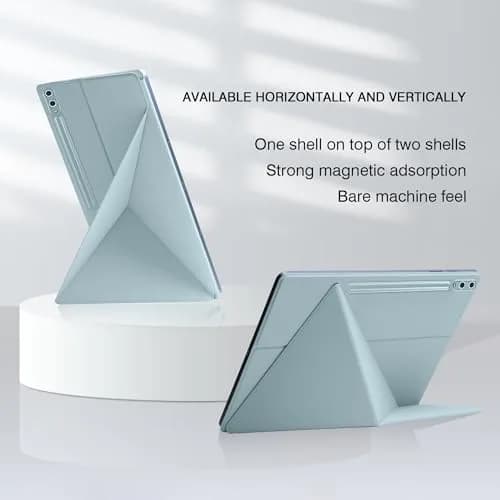GUODONGMEI Magnetic Case for Samsung Galaxy Tab S10 Ultra/S9 Ultra 14.6-Inch (Ice Blue) | S-Pen Holder, Auto Wake, Stand Cover thumbnail 7