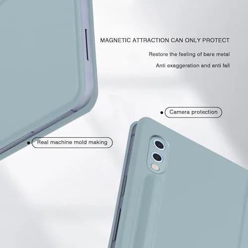 GUODONGMEI Magnetic Case for Samsung Galaxy Tab S10 Ultra/S9 Ultra 14.6-Inch (Ice Blue) | S-Pen Holder, Auto Wake, Stand Cover thumbnail 9
