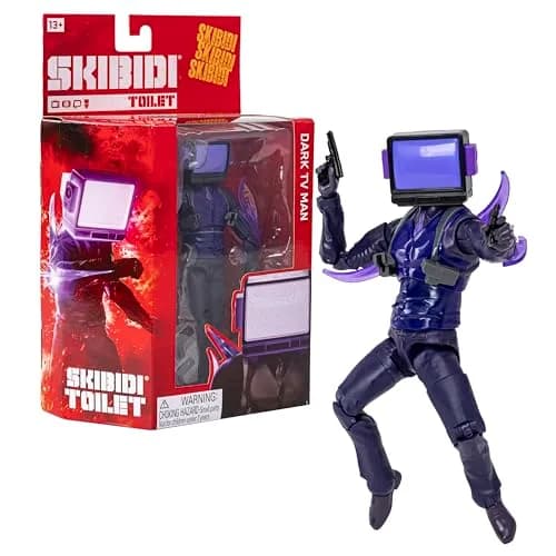 Skibidi Toilet Dark TV Man Deluxe Figure 15.24cm (6") | Officially Licensed YouTube Animation Sensation thumbnail 1