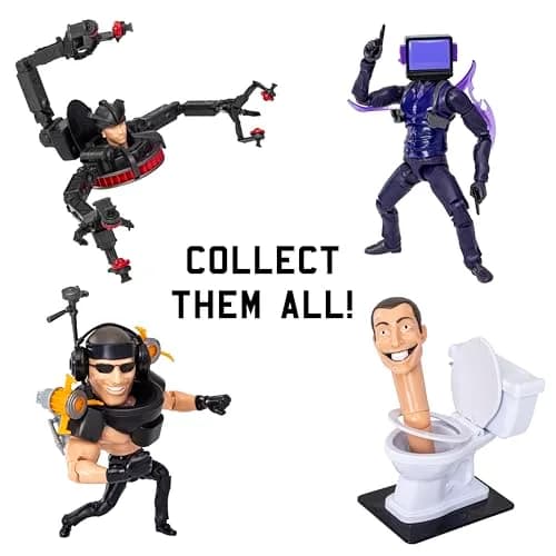 Skibidi Toilet Deluxe Figure Series 2 - 6" Collectible Action Toy, YouTube Animation Sensation thumbnail 2