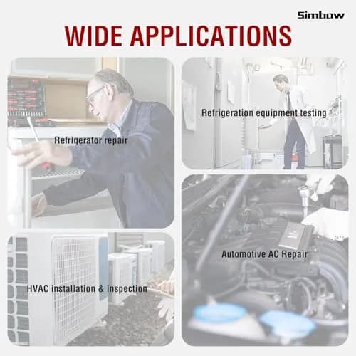 Simbow HVAC Refrigerant Leak Detector with PPM &%LEL Modes | All-Metal Probe & Fast Response thumbnail 7