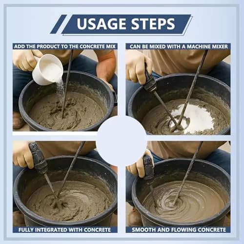 GOODTAKE Concrete Super Plasticizer 473ml (16 oz) | High Range Water Reducer for Superior Strength & Workability thumbnail 6