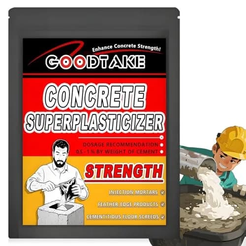GOODTAKE Concrete Super Plasticizer 8 oz | High-Range Water Reducer for Stronger, Workable Concrete thumbnail 1