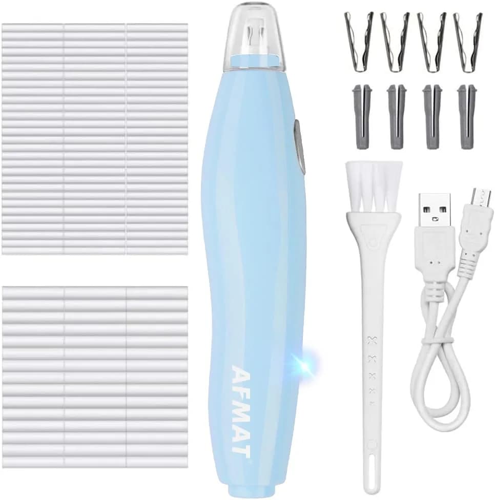 AFMAT Electric Eraser Light Blue | Rechargeable Artist Drafting & Sketching Tool - main product image