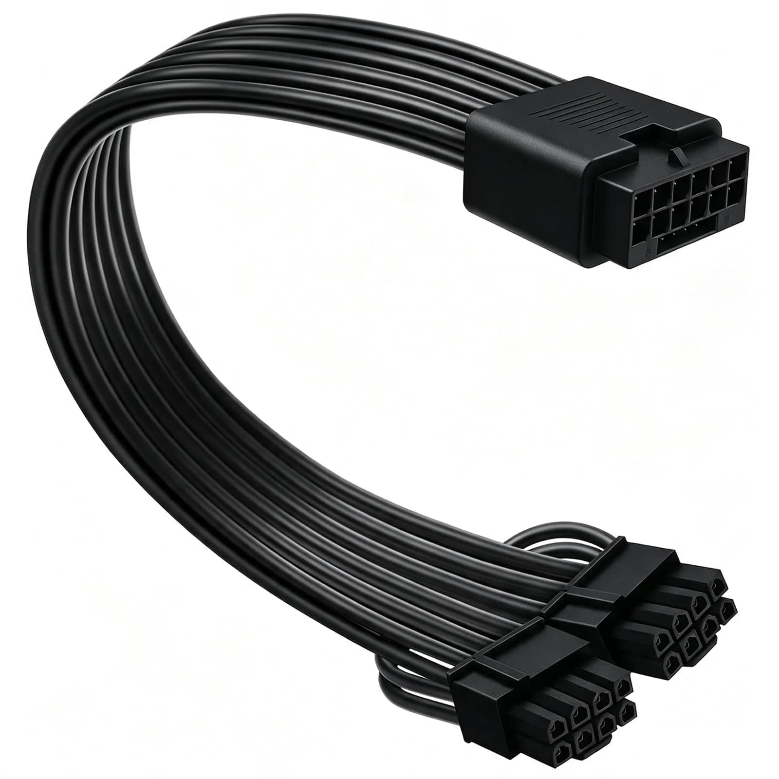 COMeap 16 Pin to Dual 8 Pin PCIe Conversion Cable 30cm (11.8in) Black | Powers High-End GPUs