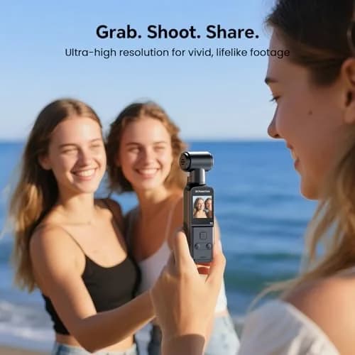 BOBLOV W5 5K Body Camera with 128GB Storage | 4K/60FPS EIS Stabilization for Vlogging & Meetings thumbnail 3