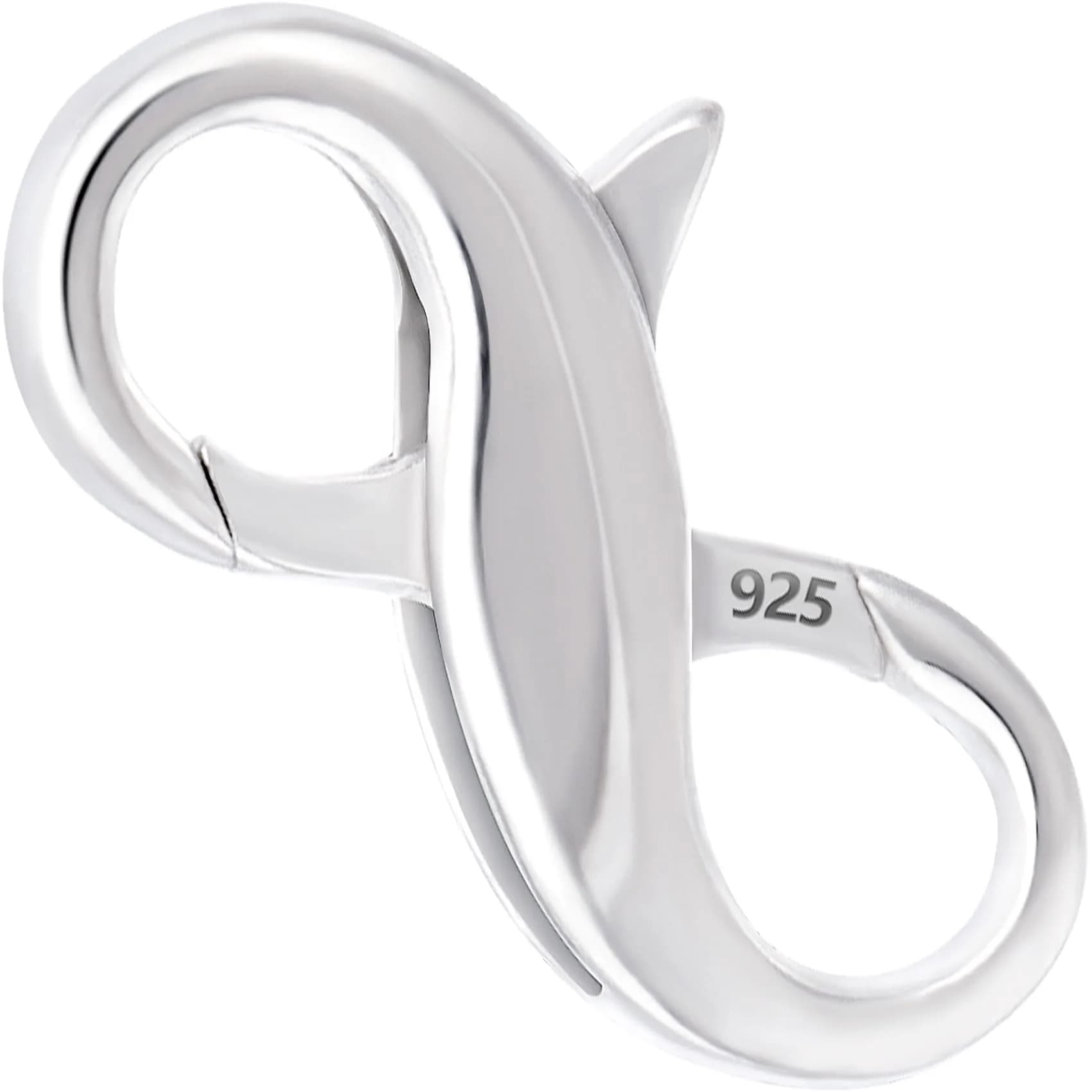 Pndeyo Sterling Silver Lobster Claw Clasps 0.59×0.31in | Jewelry Connector & Enhancer - main product image