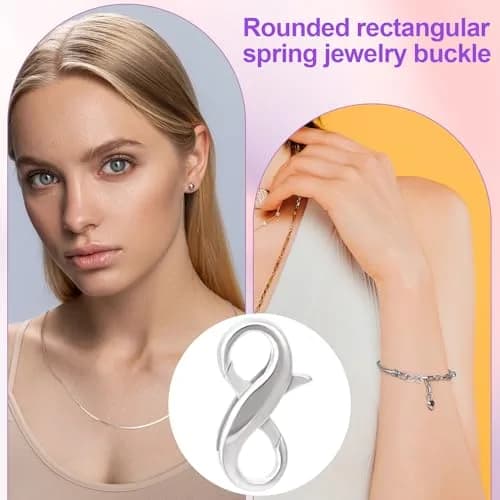 Pndeyo Sterling Silver Lobster Claw Clasps 0.59×0.31in | Jewelry Connector & Enhancer thumbnail 4