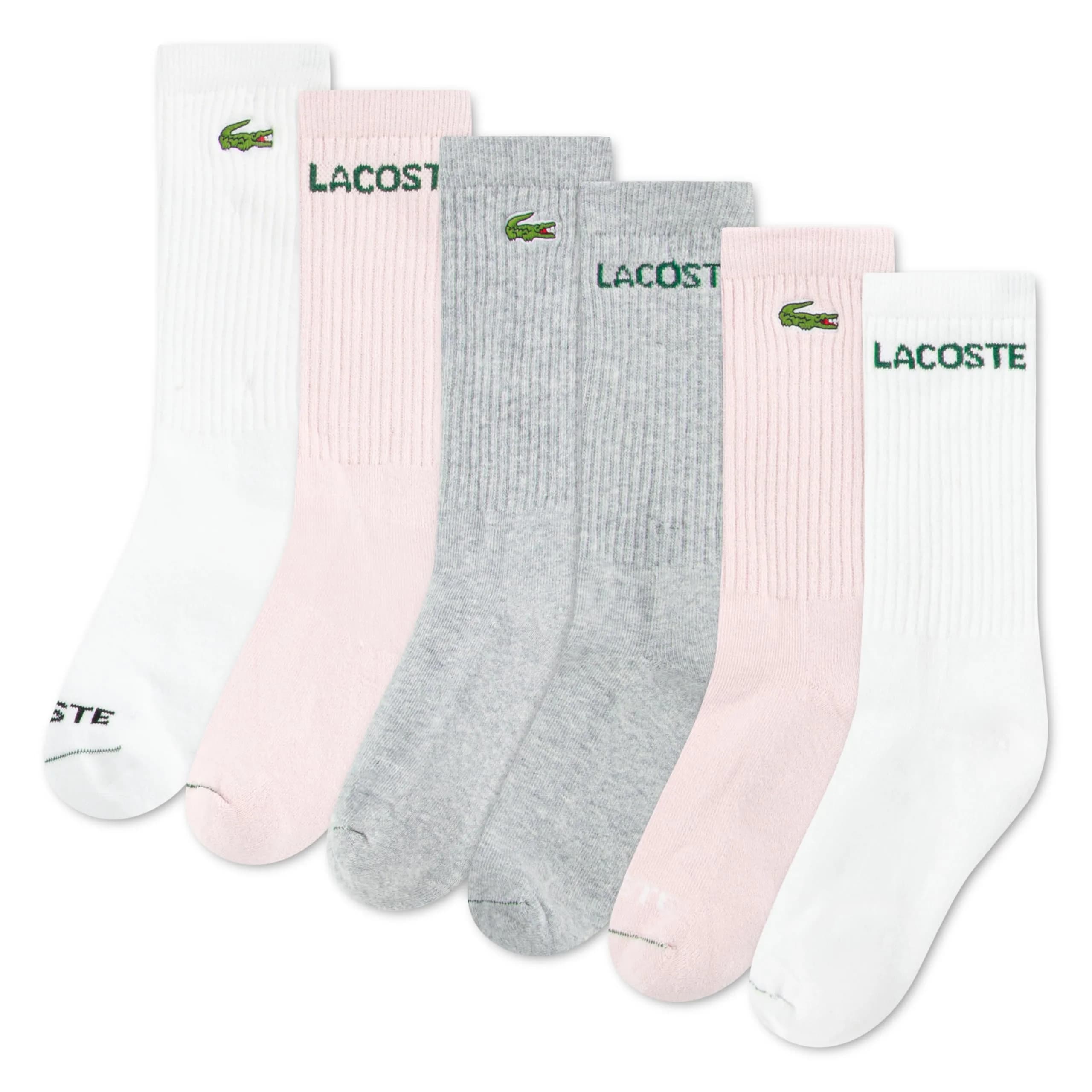 Lacoste Kids Socks 6-Pack Knit Everyday | Premium Comfort & Heritage Crocodile (70-120 chars) - main product image