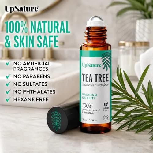 UpNature Tea Tree Oil Roll On 9.8ml (0.33 Fl Oz) | Natural Skin & Hair Care thumbnail 3