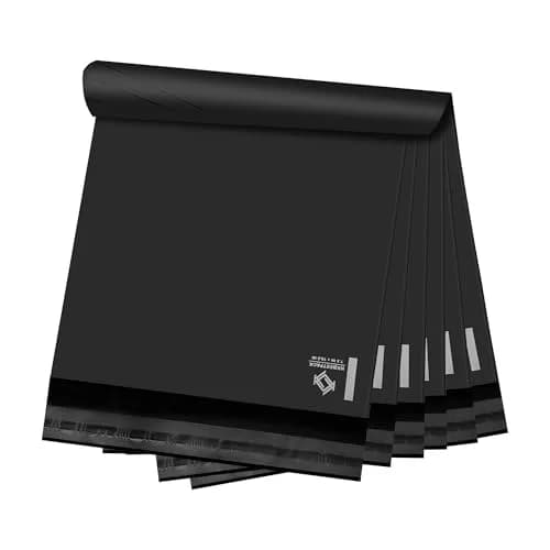 KKBESTPACK Black Poly Mailers 7.5x10.5 in (19x26.7 cm) | Bulk 1000 Pcs for Clothing & Small Business thumbnail 1