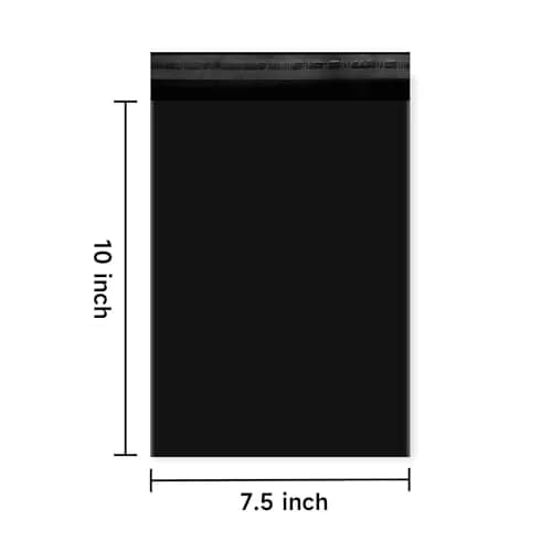 KKBESTPACK Black Poly Mailers 7.5x10.5 in (19x26.7 cm) | Bulk 1000 Pcs for Clothing & Small Business thumbnail 2
