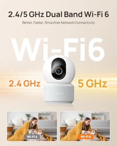 Anona Pano 4K UHD Indoor Security Camera | 360° Pan-Tilt, AI Detection, Wi-Fi 6, 2-Way Audio thumbnail 5
