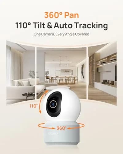 Anona Pano 4K UHD Indoor Security Camera | 360° Pan-Tilt, AI Detection, Wi-Fi 6, 2-Way Audio thumbnail 3