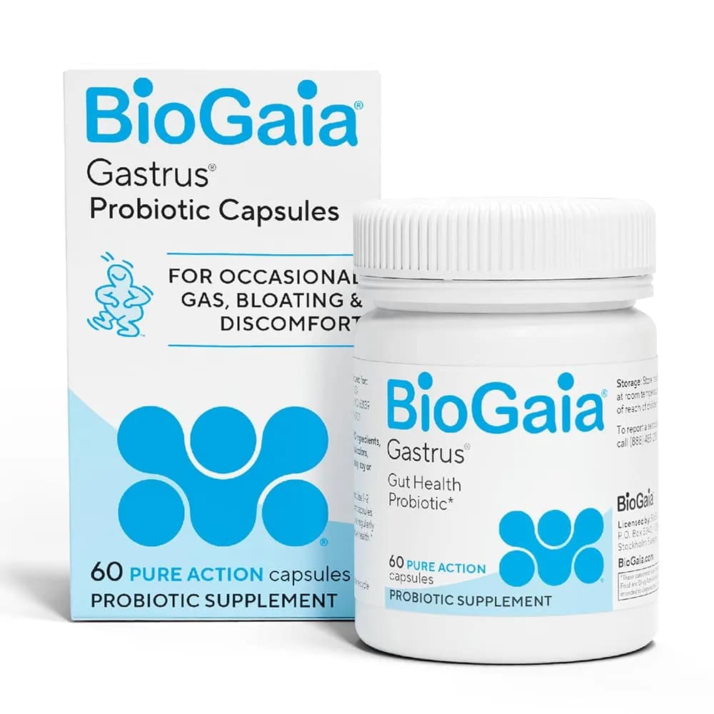 BioGaia Gastrus L reuteri Probiotic Capsules | 60 Count (Pack of 1)