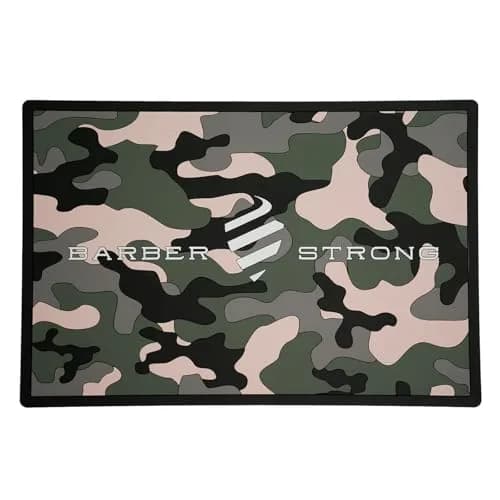 Barber Strong The Barber Mat 19" x 13" Camo | Non-Slip Heat-Resistant Workstation Mat for Clippers & Tools thumbnail 1